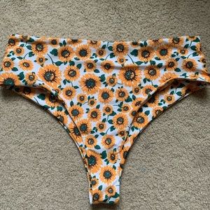 SHEIN Sunflower Bathing Suit Bottom